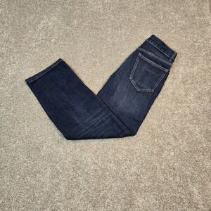 Zara Jeans Womens 4 Blue Relaxed High Rise Baggy Button Fly Medium Wash Denim